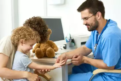 Pediatrician with Child